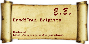 Erményi Brigitta névjegykártya