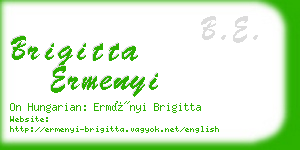 brigitta ermenyi business card